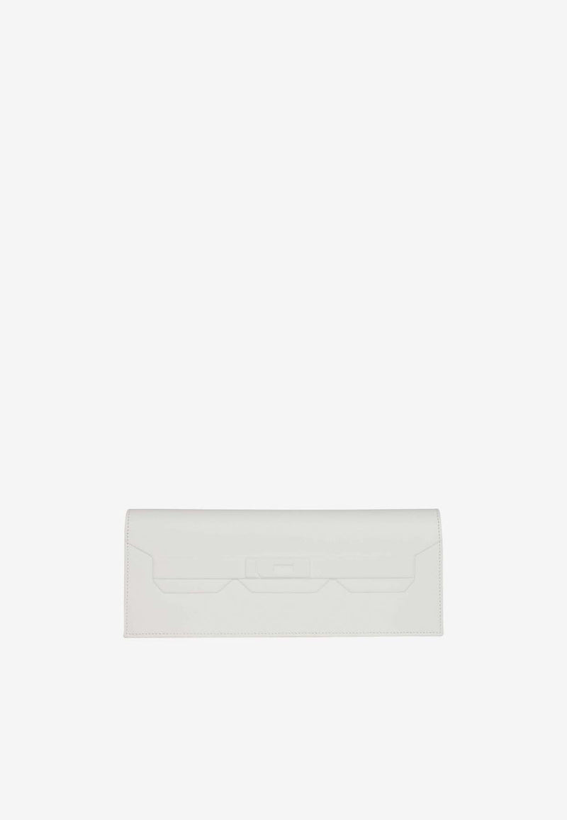 Hermès Birkin Shadow Clutch 29 in New White Swift Leather