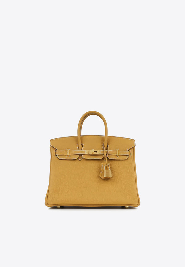 Birkin 25 in Naturel Sable Togo Leather with Gold Hardware