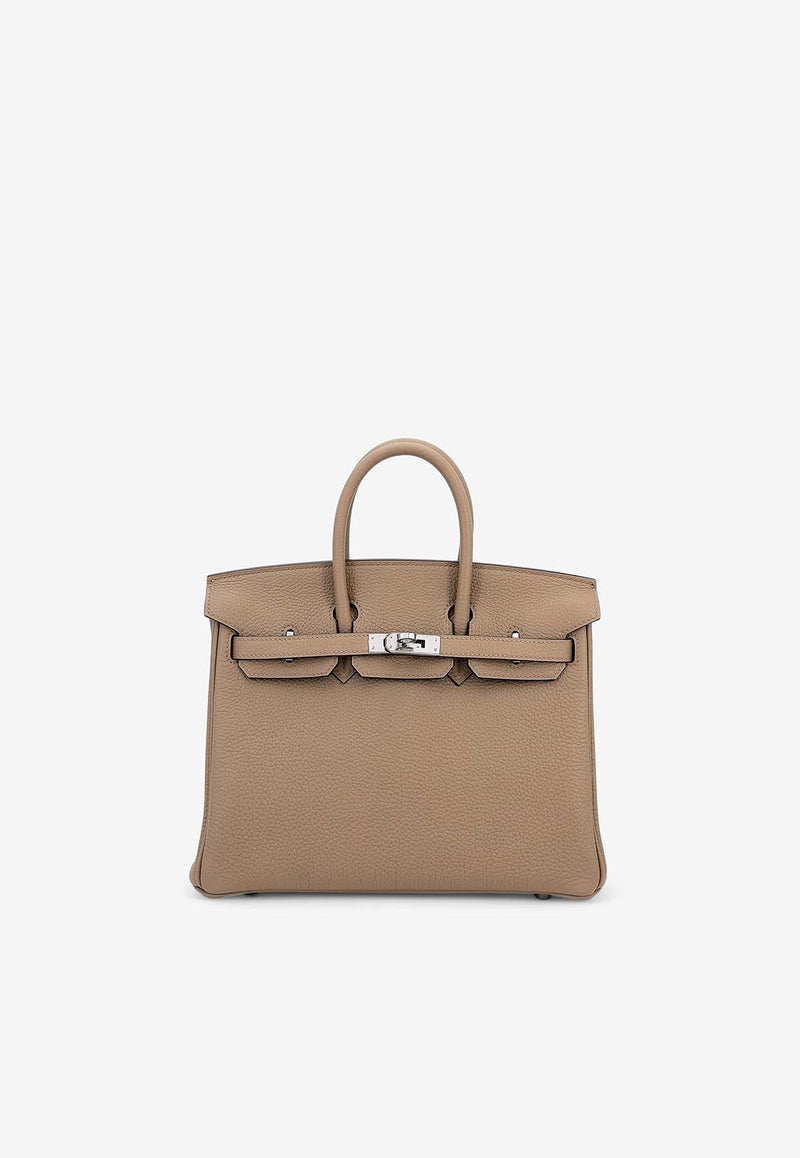 Birkin 25 in Beige Marfa Togo Leather with Palladium Hardware