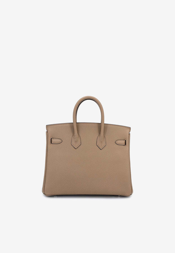 Birkin 25 in Beige Marfa Togo Leather with Palladium Hardware