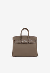 Birkin 25 in Etoupe Swift Leather with Palladium Hardware