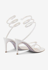 Rene Caovilla Cleo 80 Crystal-Embellished Sandals C10416-080-R001X318 IVORY SATIN/C.TRANSMISSION