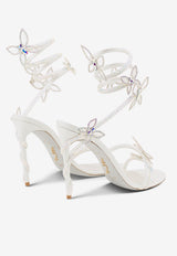 Rene Caovilla Margot 105 Crystal-Embellished Sandals C11625-105-R001CYTS IVORY SATIN/CRYSTAL-TRANS