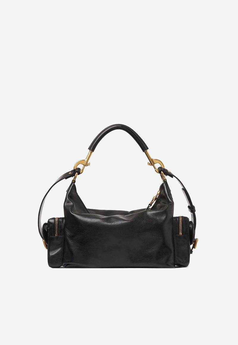 Chloé  Shiny Leather Camera Bag Black C24AS533N83_001