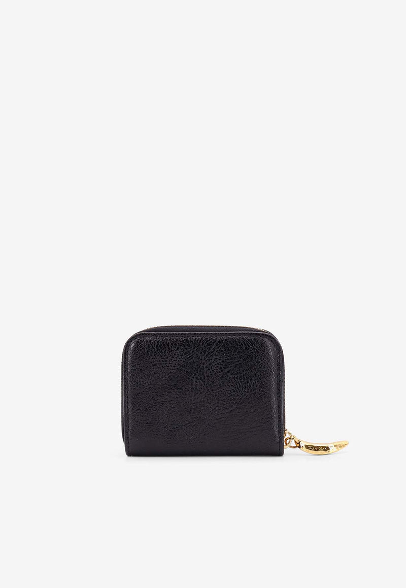 Chloé Logo Lettering Zipped Wallet Black C25SP491N72_001