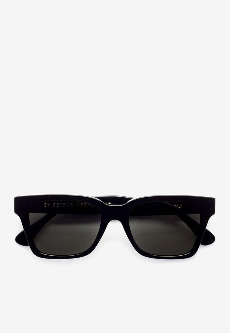 Retrosuperfuture America Square Sunglasses Gray C2N-ILTXPVC/O_SUPER-BLK