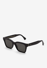 Retrosuperfuture America Square Sunglasses Gray C2N-ILTXPVC/O_SUPER-BLK