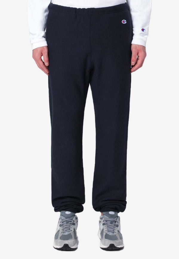 Champion Logo Patch Track Pants Blue C5A201CO/P_CHAMP-X370