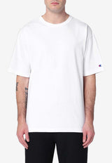 Champion Logo Patch Crewneck T-shirt White C5P301CO/P_CHAMP-X045