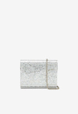 Jimmy Choo Candy Glitter-Embellished Clutch Bag CANDYCOC/Q_JIMCH-CH