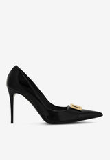 Dolce 
Gabbana Lollo 90 Calf Leather Pointed Pumps Black CD1815 A1037 80999