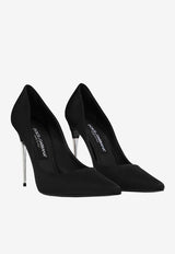 Dolce 
Gabbana Lollo 105 Pointed Satin Pumps CD1851 A7630 80999 Black