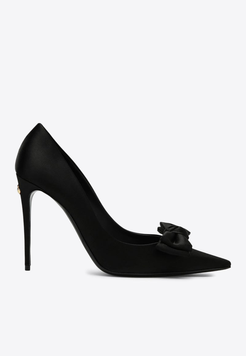 Dolce 
Gabbana Mun 105 Satin Bow Pumps Black CD1892A3I64/P_DOLCE-8B956