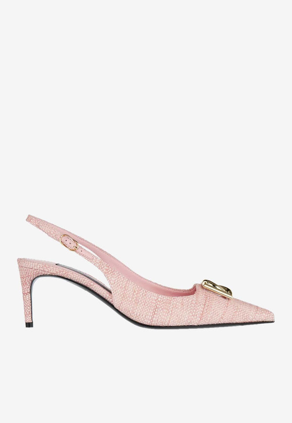 Dolce 
Gabbana Lollo 60 Slingback Pumps CG0710 AR344 8H451 Pink