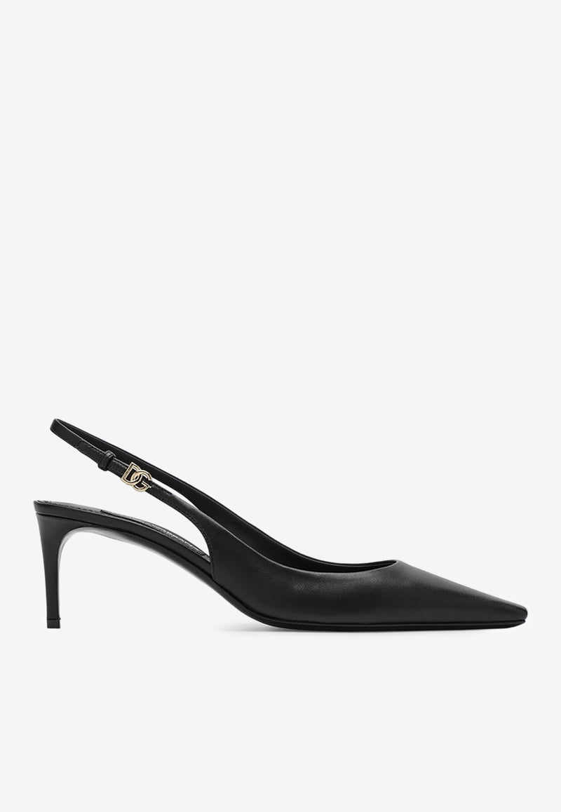 Dolce 
Gabbana Mun 60 Nappa Leather Slingback Pumps Black CG0805A1953/P_DOLCE-80999