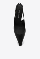 Dolce 
Gabbana Mun 60 Nappa Leather Slingback Pumps Black CG0805A1953/P_DOLCE-80999