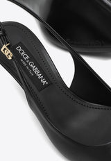 Dolce 
Gabbana Mun 60 Nappa Leather Slingback Pumps Black CG0805A1953/P_DOLCE-80999