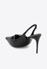 Dolce 
Gabbana 90 Nappa Leather Slingback Pumps Black CG0823A1953/P_DOLCE-80999