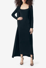 Tom Ford Cashmere and Silk Maxi Cardigan CGK005-YAX540 LB999 Black