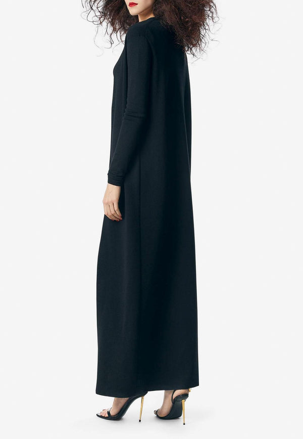 Tom Ford Cashmere and Silk Maxi Cardigan CGK005-YAX540 LB999 Black