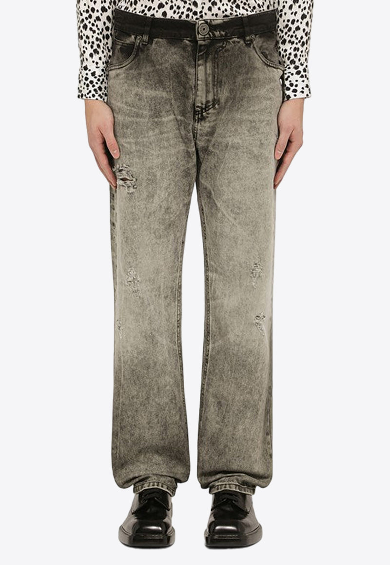 Balmain Degrade Washed-Out Straight-Leg Jeans CH1MI065DE01/O_BALMA-9FK