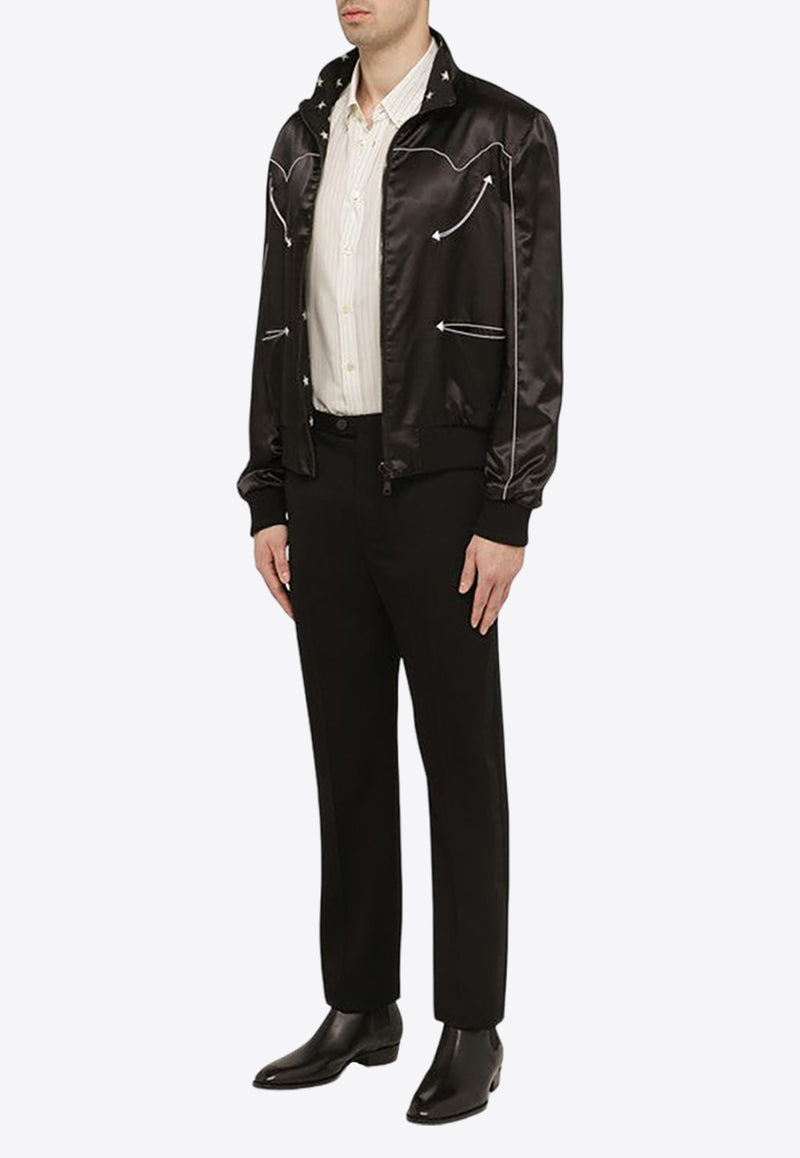 Balmain Reversible Zip-Up Bomber Jacket CH1TF570XI16/O_BALMA-EDK