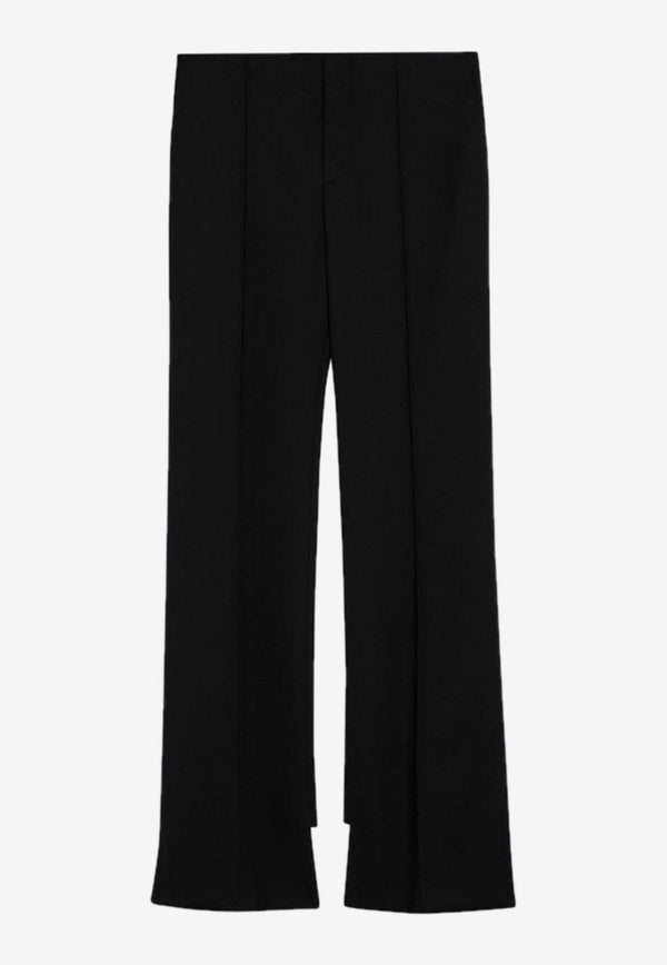 Chloé Asymmetrical Wool Pants Black CH24APA32063/P_CHLOE-001