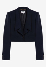 Chloé Wool Cropped Blazer Blue CH24AVE14063/P_CHLOE-49Z