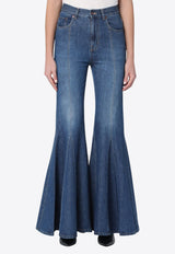 Chloé Washed Flared Jeans Midnight Blue CH25SDP16153/Q_CHLOE-402