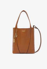 Chloé Small Spin Grained Leather Tote Bag Brown CH25SS812N84_26M