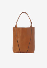 Chloé Small Spin Grained Leather Tote Bag Brown CH25SS812N84_26M