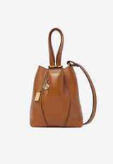 Chloé Small Spin Grained Leather Tote Bag Brown CH25SS812N84_26M