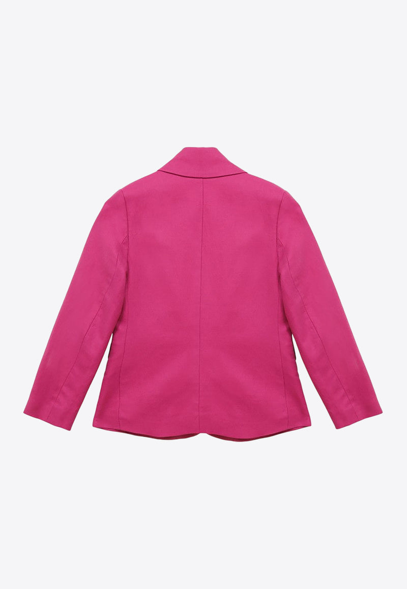 Chloé Kids Girls Single-Breasted Buttoned Blazer Pink CHC20118-ALI/O_CHLOE-49L