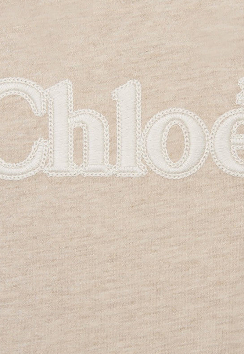 Chloé Kids Girls Long-Sleeved Logo T-shirt CHC20253-BCO/P_CHLOE-C03 CHC20253-BCO/P_CHLOE-C03_621-10