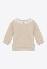 Chloé Kids Baby Girls Wavy Collar Sweater CHC20310-ACO/P_CHLOE-C03 CHC20310-ACO/P_CHLOE-C03_622-9