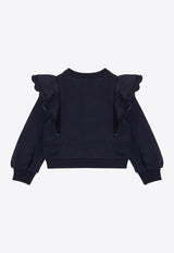 Chloé Kids Girls Ruffled Sweatshirt  CHC20364-BCO/P_CHLOE-859 CHC20364-BCO/P_CHLOE-859_621-10