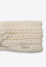 Chloé Kids Baby Girls Crochet Knit Logo Headband CHC20375CO/P_CHLOE-148 CHC20375CO/P_CHLOE-148_623-T1