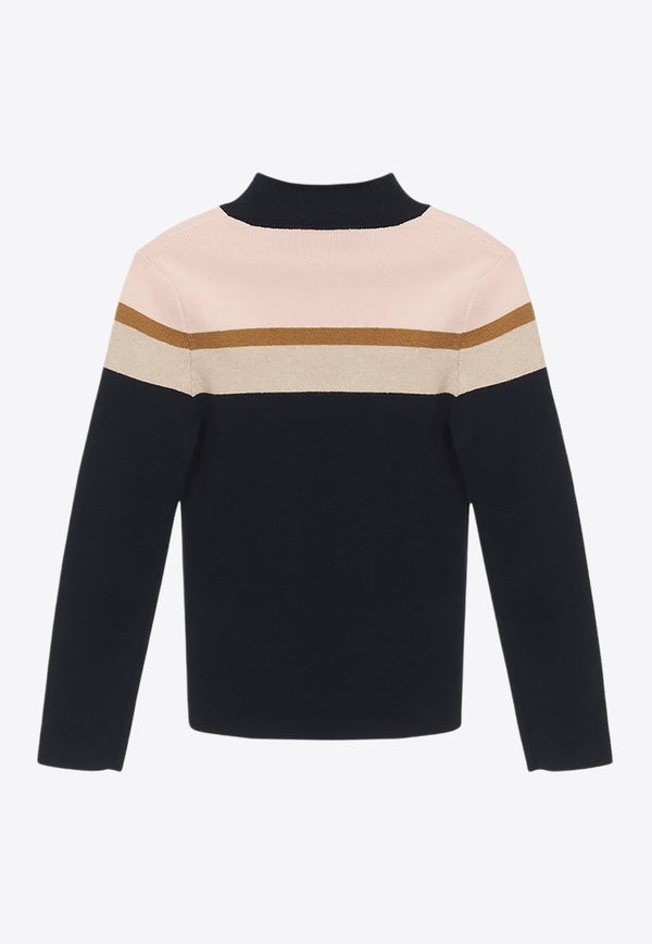 Chloé Kids Girls Wool Blend High-Neck Sweater CHC20396-BWO/P_CHLOE-859 CHC20396-BWO/P_CHLOE-859_621-8