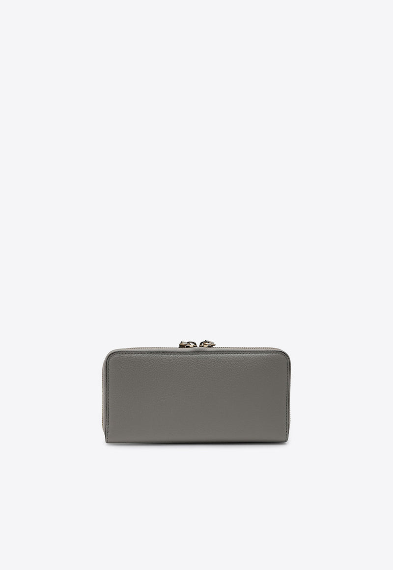 Chloé Alphabet Zipped Wallet Gray CHC21WP941F57/P_CHLOE-053