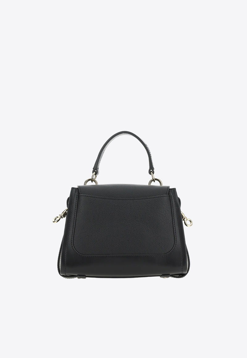 Chloé Mini Tess Day Leather Top Handle Bag Black CHC22SS143_G33_001