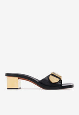 Chloé Rebecca 45 Leather Mule CHC23A886EX001 BLACK