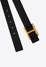 Chloé C-Logo Leather Belt CHC23AC035MAR001 BLACK