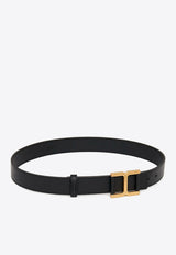 Chloé C-Logo Leather Belt CHC23AC035MAR001 BLACK