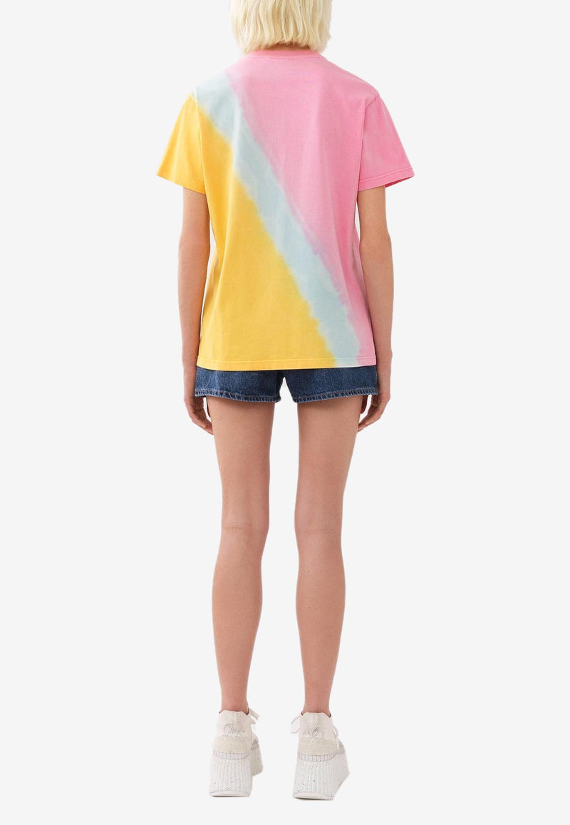 Chloé Logo Print T-shirt CHC23AJH011816ZA MULTICOLOR PINK 1