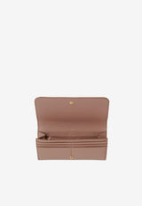 Chloé Long Marcie Wallet in Calf Leather CHC23AP098I31527 WOODROSE