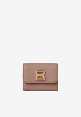 Chloé Small Marcie Tri-Fold Wallet CHC23AP099I31527 WOODROSE Beige