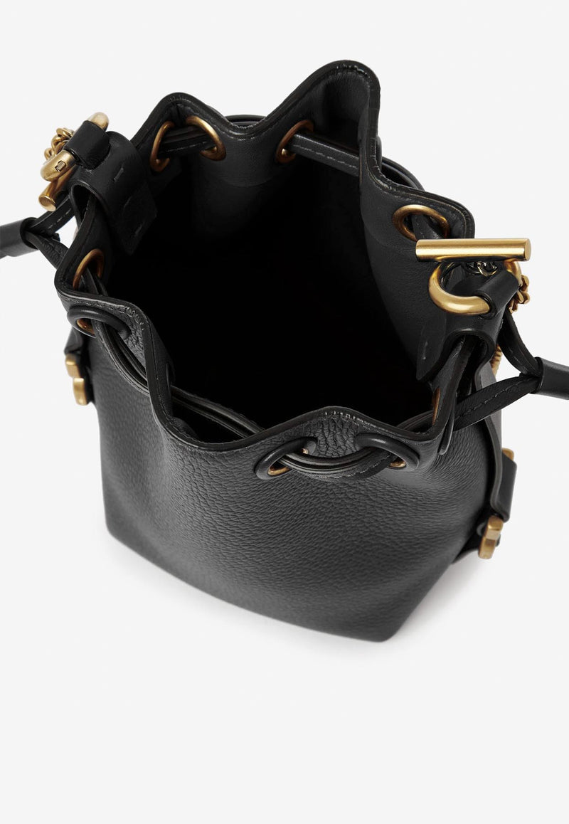 Chloé Micro Marcie Bucket Bag CHC23AP844I31001 BLACK Black