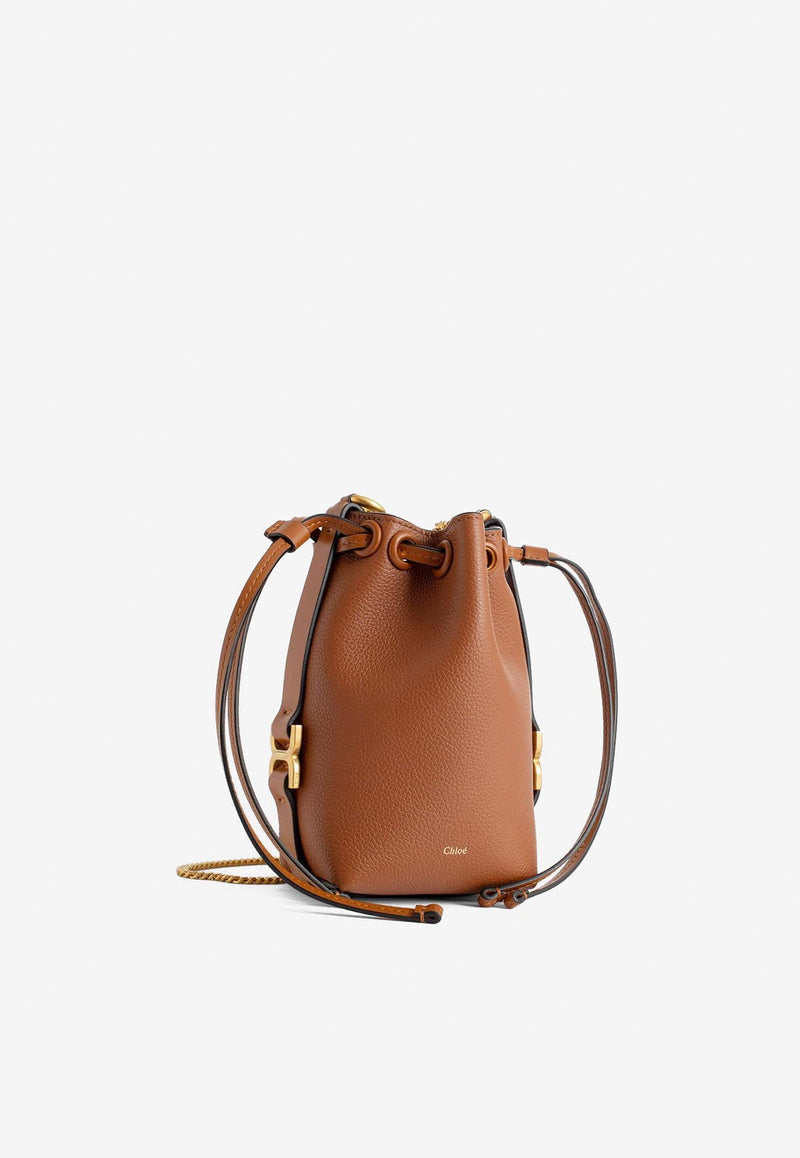 Chloé Micro Marcie Bucket Bag CHC23AP844I3125M TAN Tan