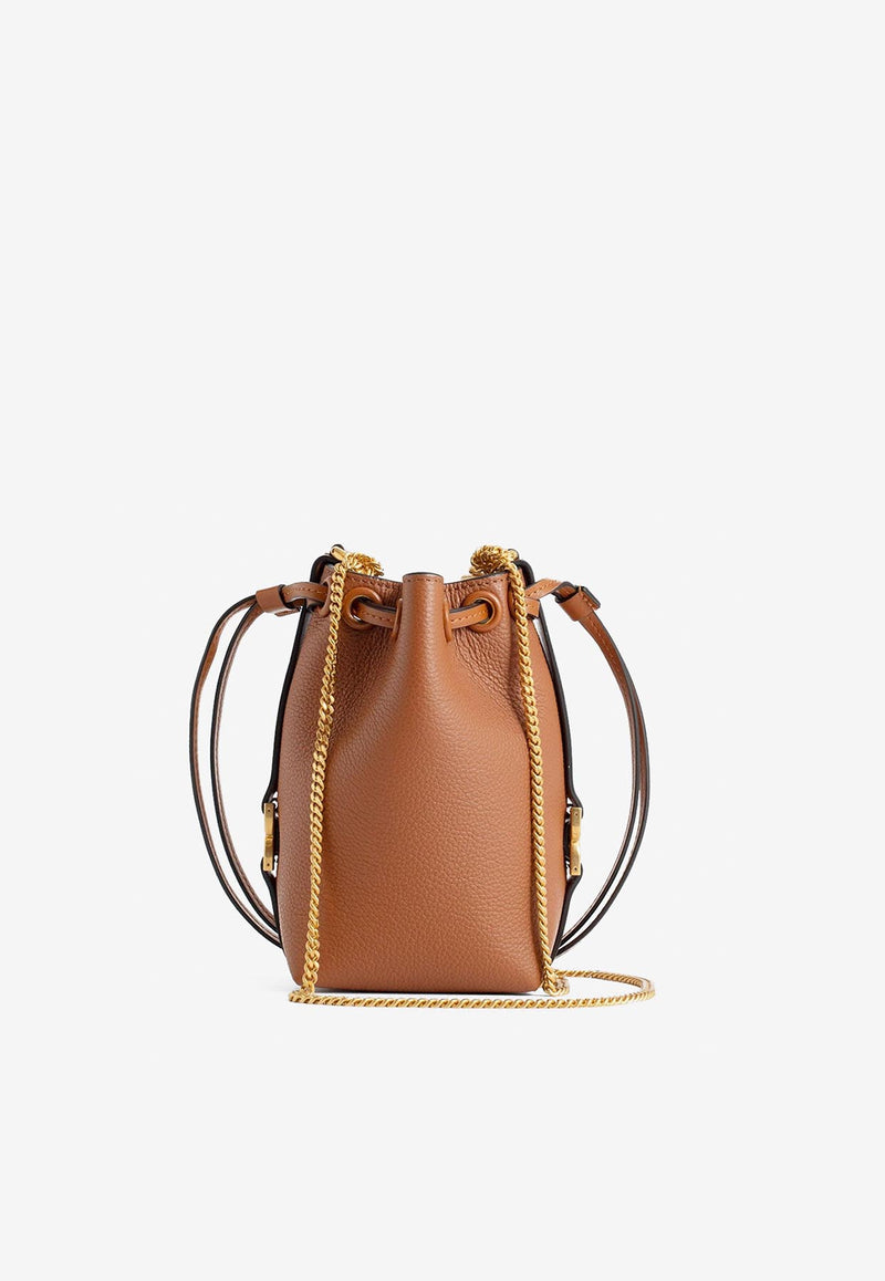 Chloé Micro Marcie Bucket Bag CHC23AP844I3125M TAN Tan