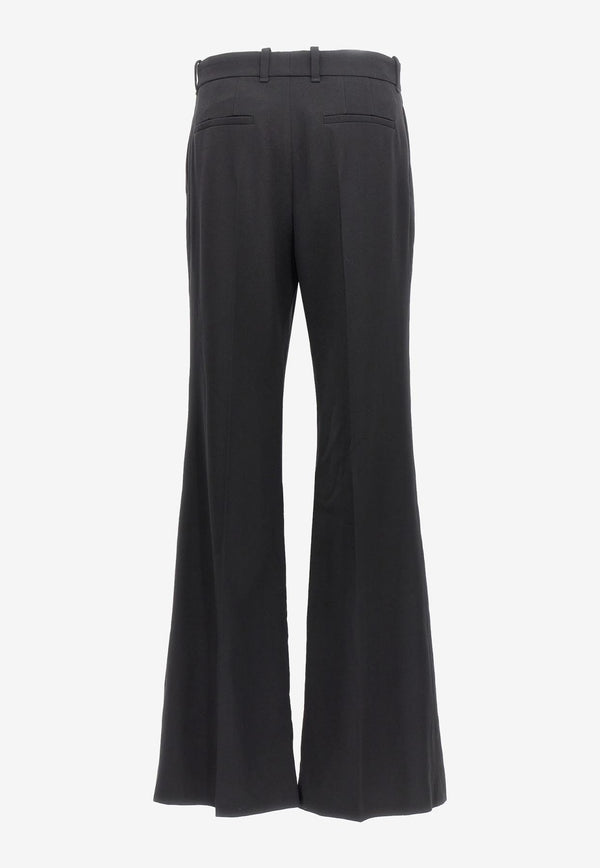 Chloé Flared Wool Pants CHC23APA13063001 BLACK Black